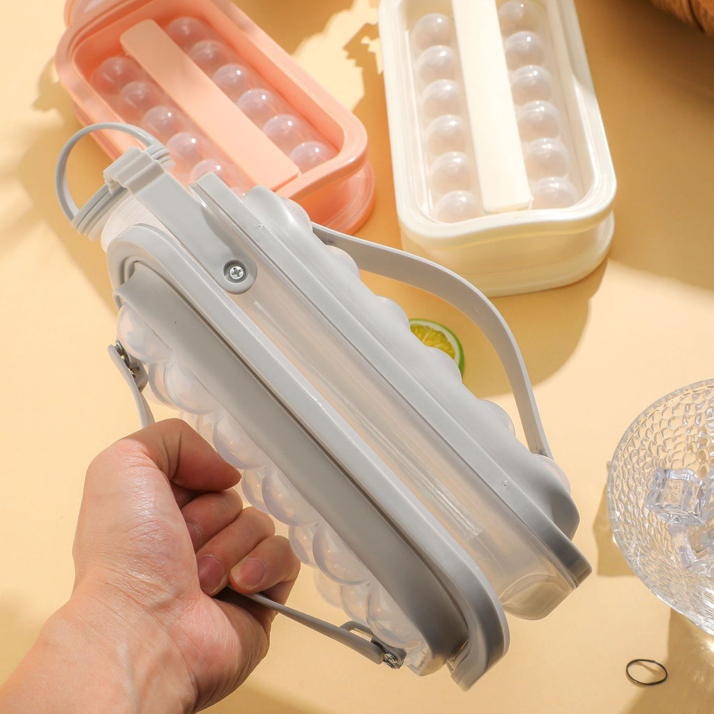 Portable Silicone Ice Hockey Mold with Water Pot