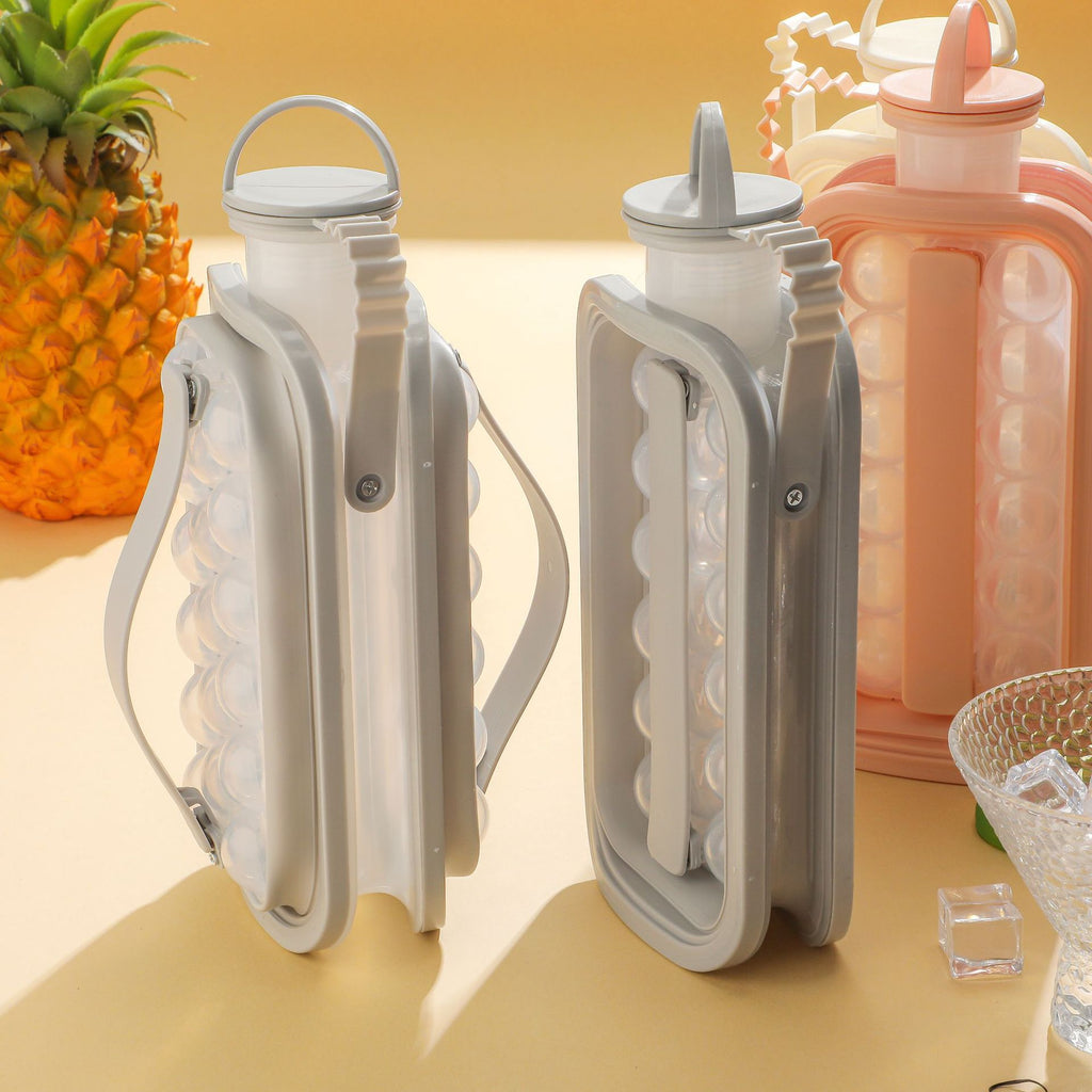 Portable Silicone Ice Hockey Mold with Water Pot