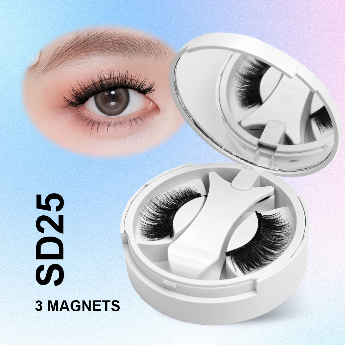 Magnetic False Eyelashes Natural Look