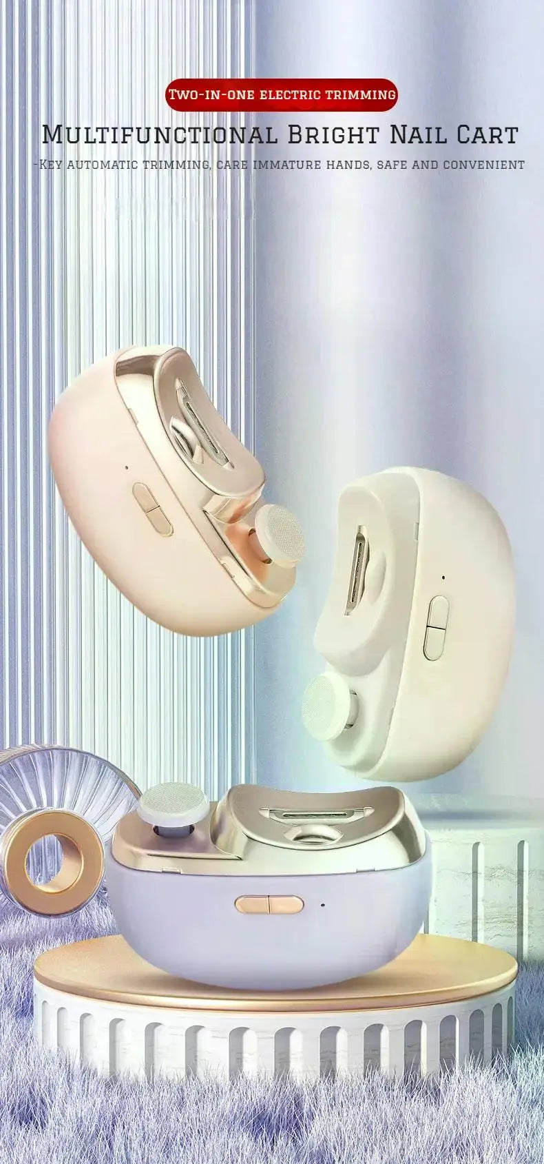 Electric Automatic Nail Clipper & Trimmer