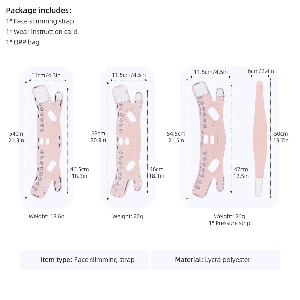 Face Slimming Bandage Women Face Lifting V Line Shaper Chin Cheek Lift Up Belt Anti Wrinkle Strap Facial Beauty Skin Care Tools