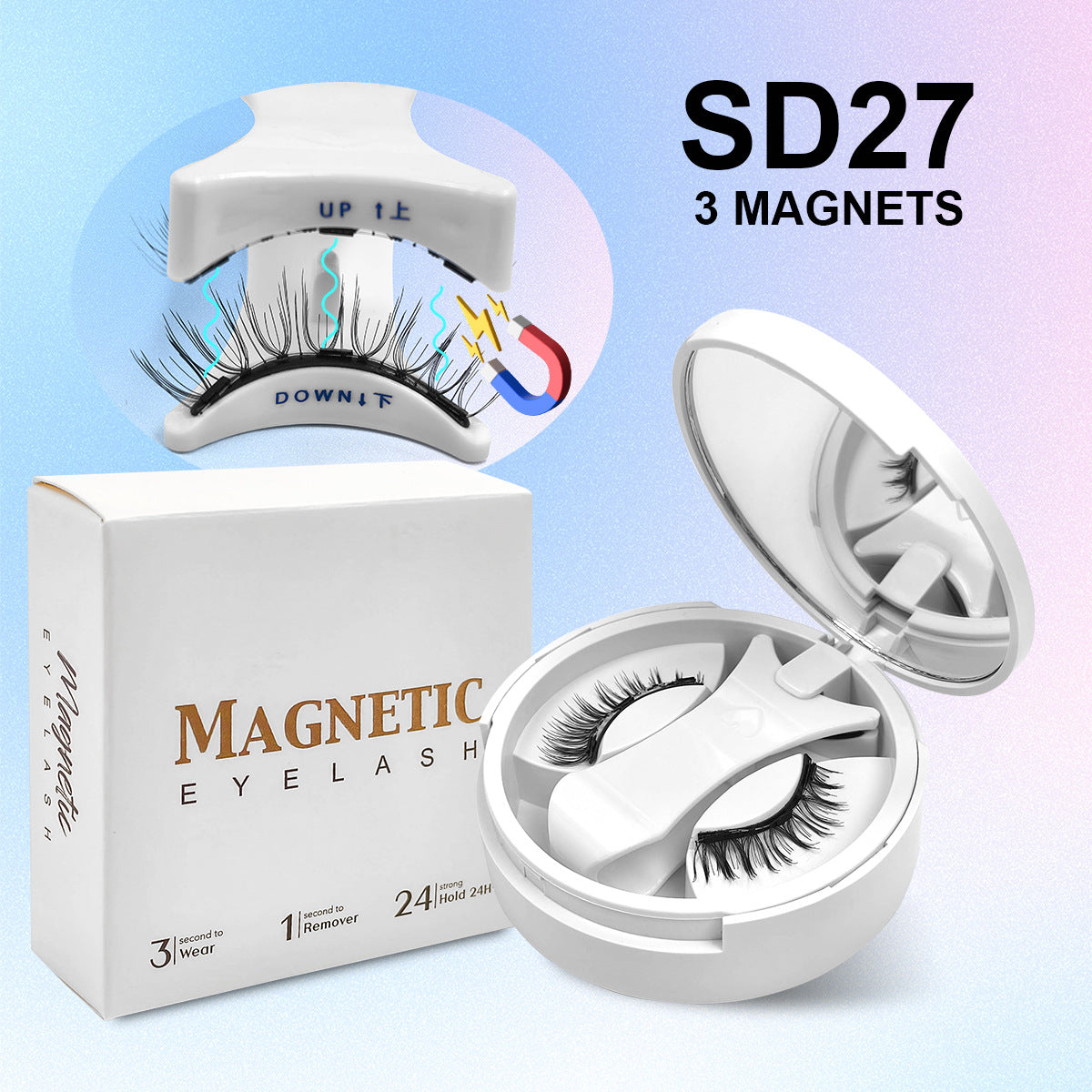 Magnetic False Eyelashes Natural Look