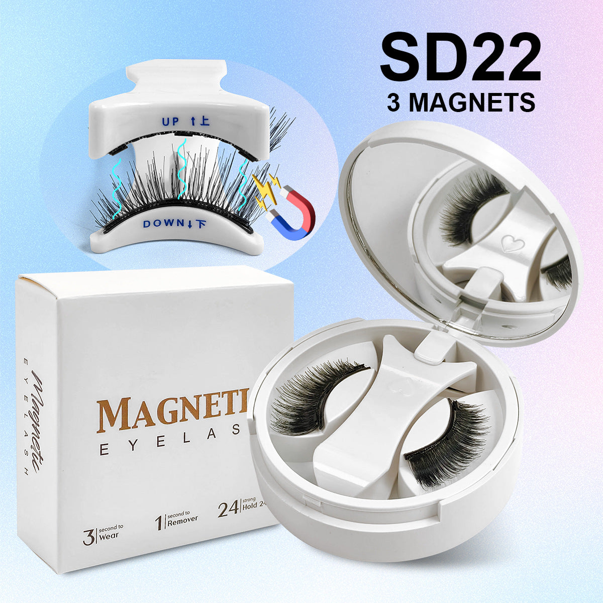 Magnetic False Eyelashes Natural Look